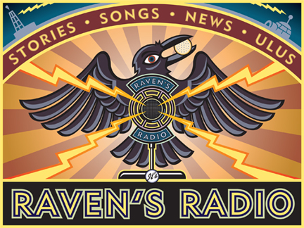 Raven Radio Illustration