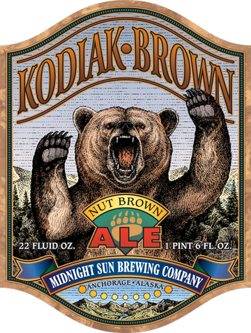 Kodiak beer label